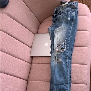 Zara distressed denim